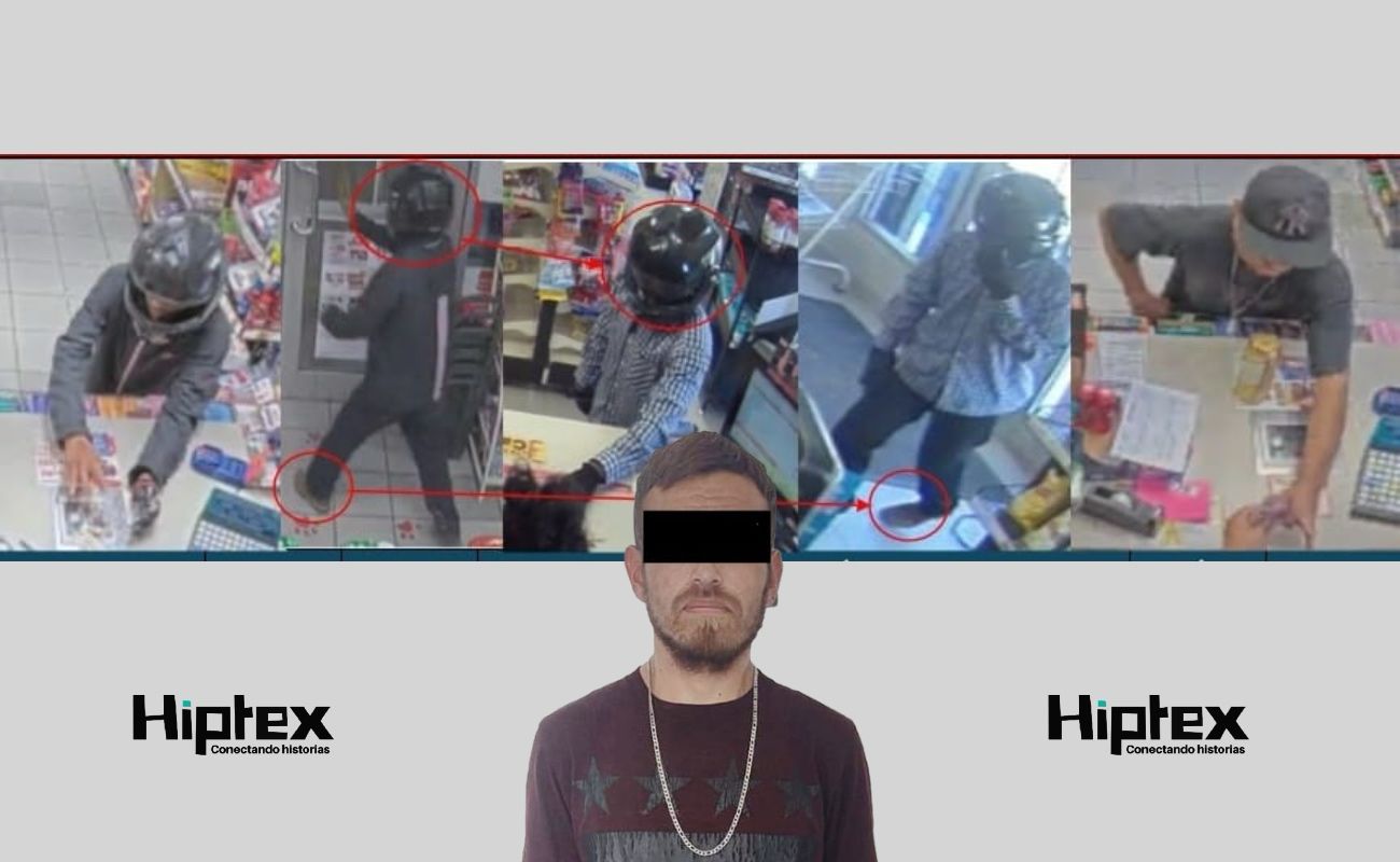 Tras ejecutar cuando menos seis robos a tiendas Oxxos, lo detiene la Policía Municipal de Mexicali