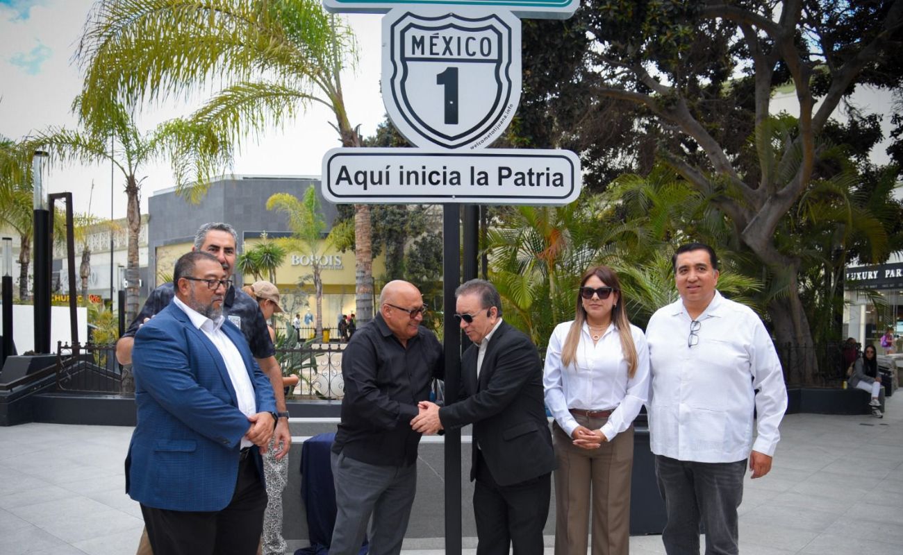 Generará sentido de pertenencia entre los tijuanenses la señalética de “carretera méxico 1” instalada en plaza río