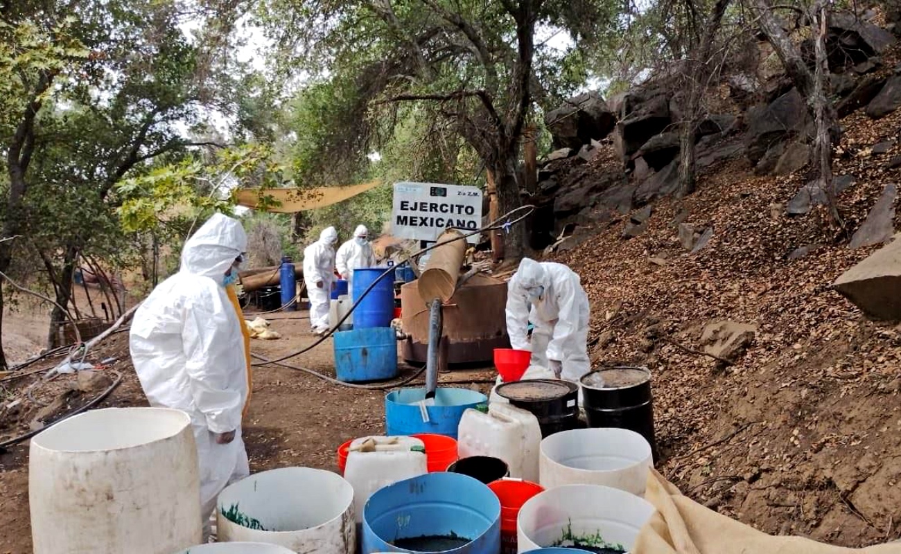 Desmantelan narco laboratorio en Ensenada