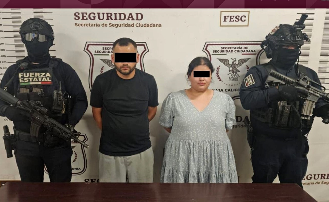 Detienen en Tijuana a joven pareja buscada por homicidio en Michoacán