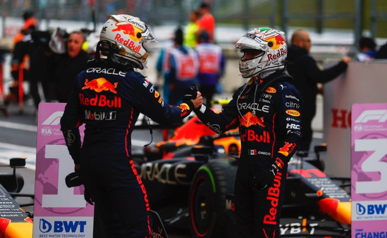Impresionante Red Bull, con ‘doblete’; orgulloso de Max: Checo Pérez