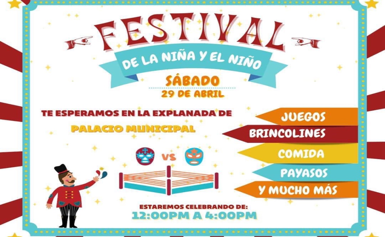 Invita DIF Rosarito al Festival de la Niña y el Niño