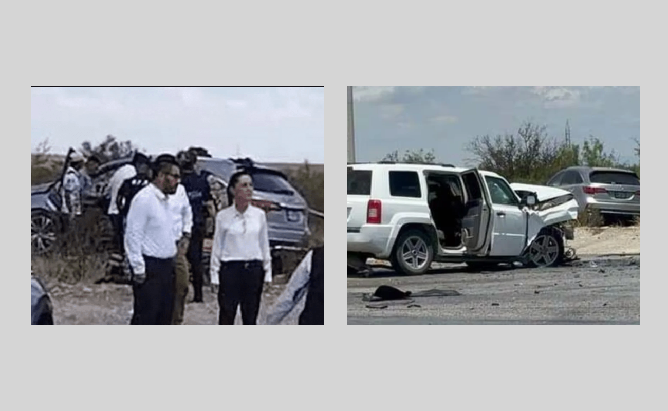 Sufre accidente automovilístico equipo de Sheinbaum en Coahuila; hay un muerto