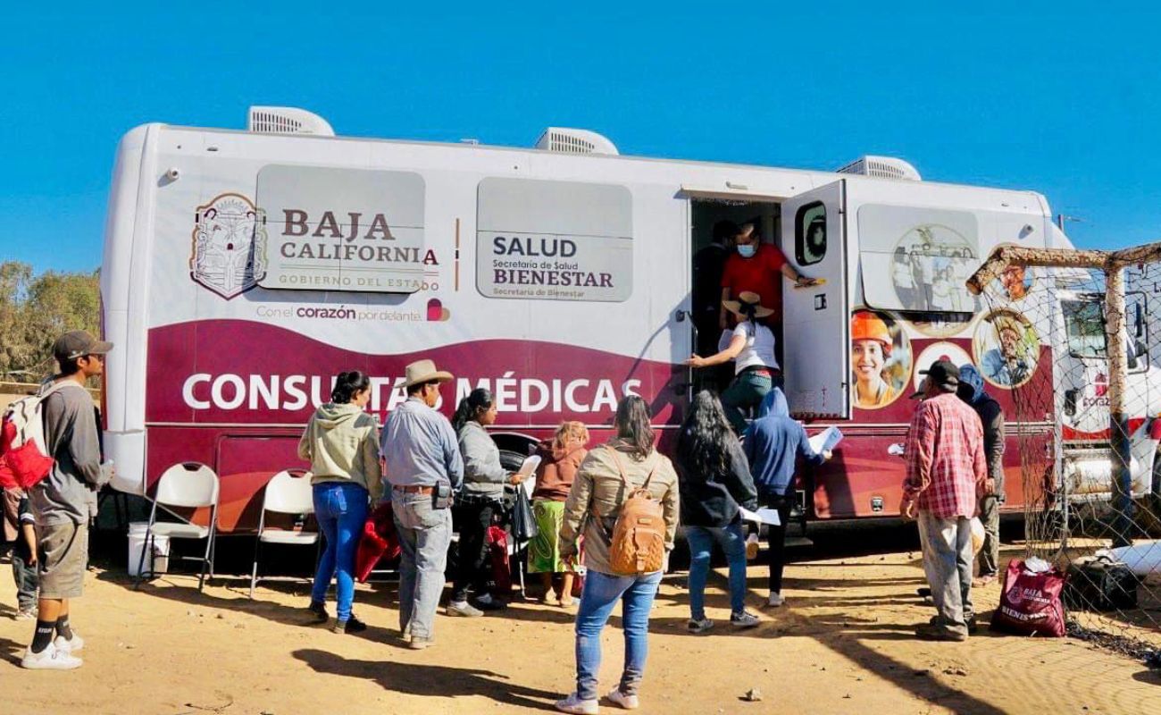 Atenderán Centros de Salud Móviles al Valle de Mexicali, de la Trinidad; Ensenada y Tijuana esta semana