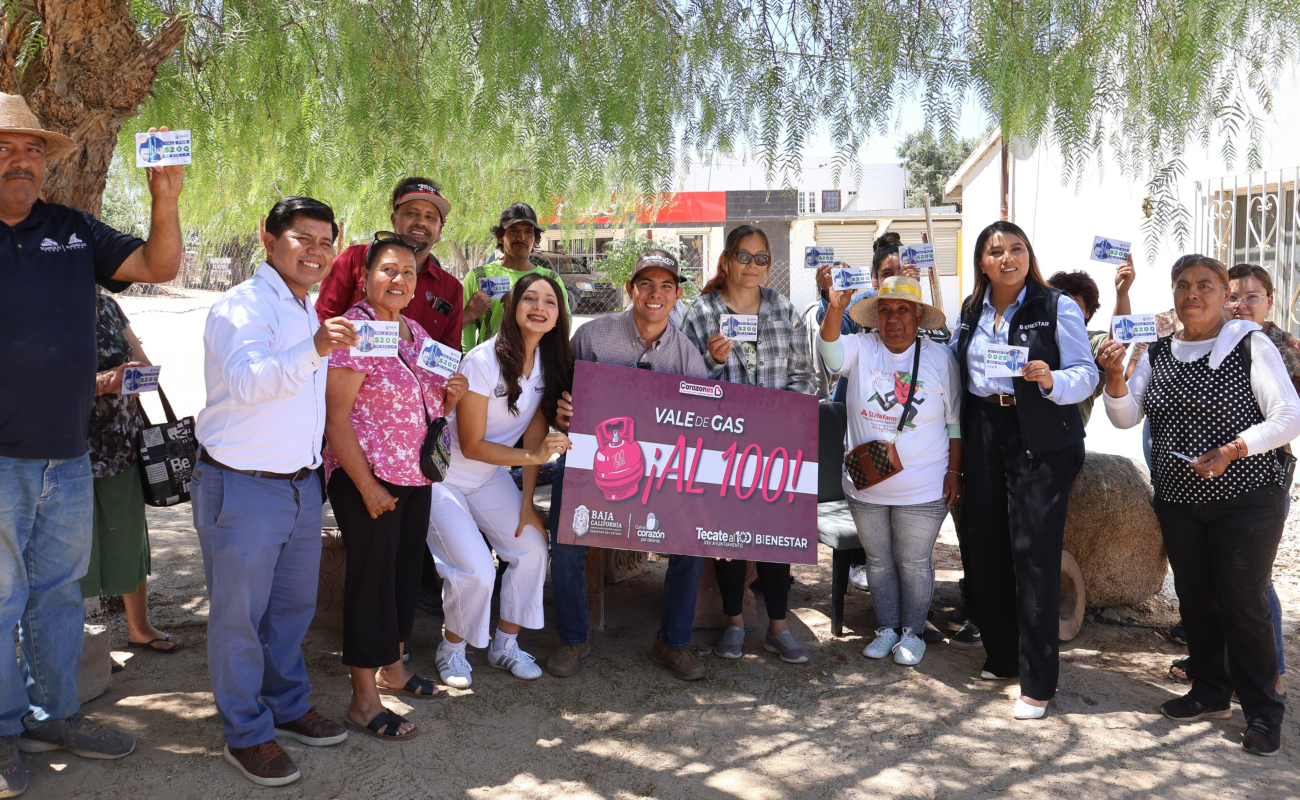 Apoya Gobierno de Tecate con vales de gas a familias de la zona rural