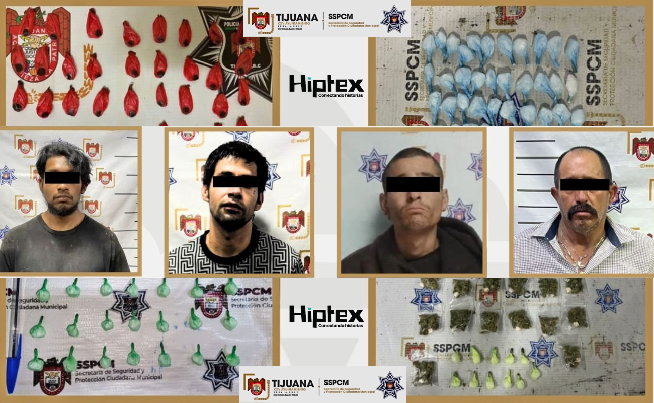 Dejan patrullajes preventivos cuatro personas detenidas por delitos contra la salud