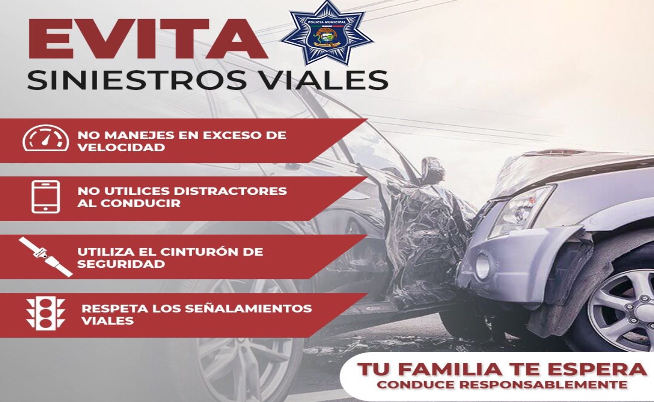 Exhorta Gobierno de Ensenada a respetar reglamento de tránsito