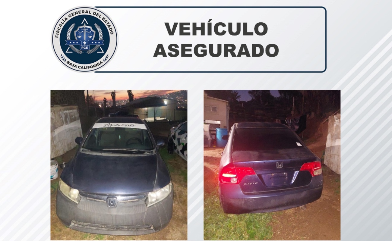 Ejecuta FGE orden de cateo y recupera auto con reporte de robo en Ensenada