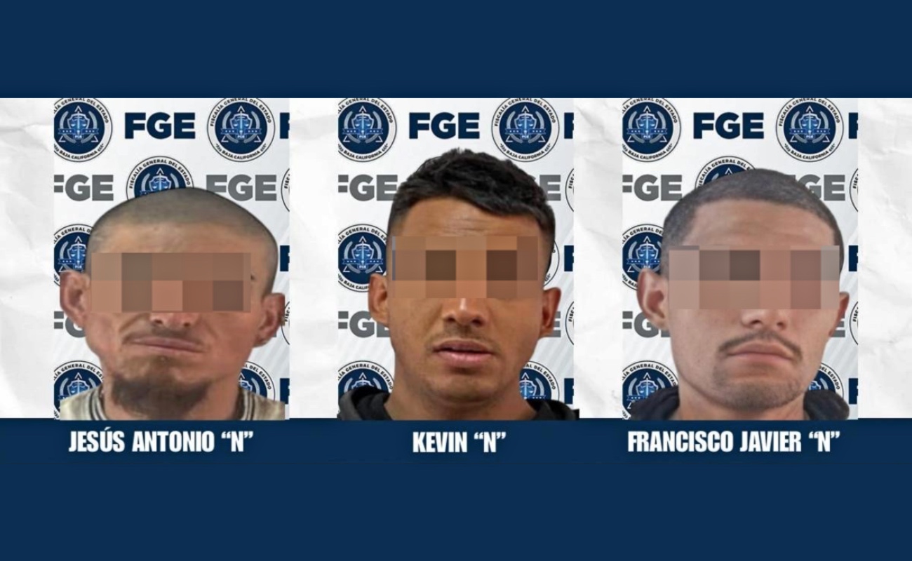 Fiscalía Regional de Tecate obtiene vinculación a proceso de tres hombres por delitos contra la salud