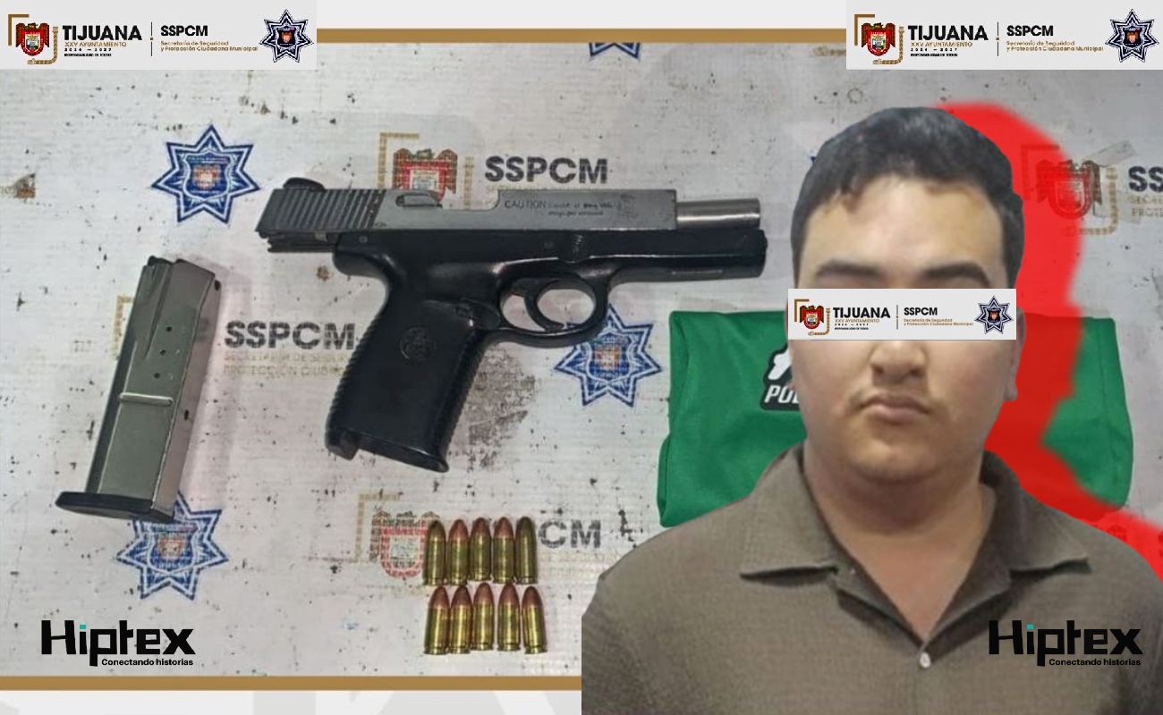 Arrestan a hombre en posesión de arma de fuego en Infonavit Cachanillas