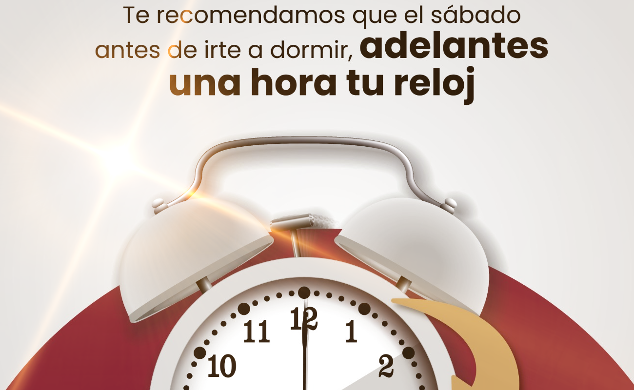 Este domingo 12 de marzo se adelanta 1 hora el reloj