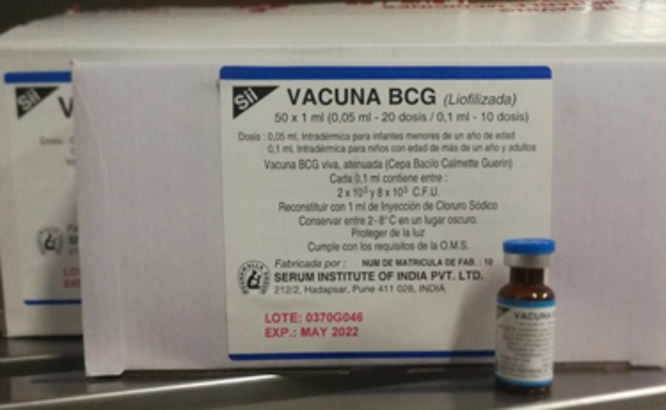 Vigente aplicación de vacuna BCG contra la tuberculosis y la triple viral
