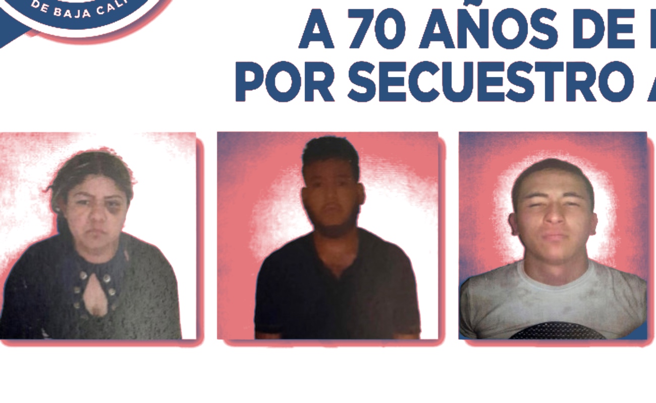 Dictan 70 años de prisión a tres jóvenes secuestradores de madre e hijos