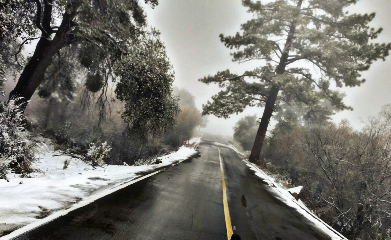 Cierran acceso a San Pedro Mártir por camino congelado