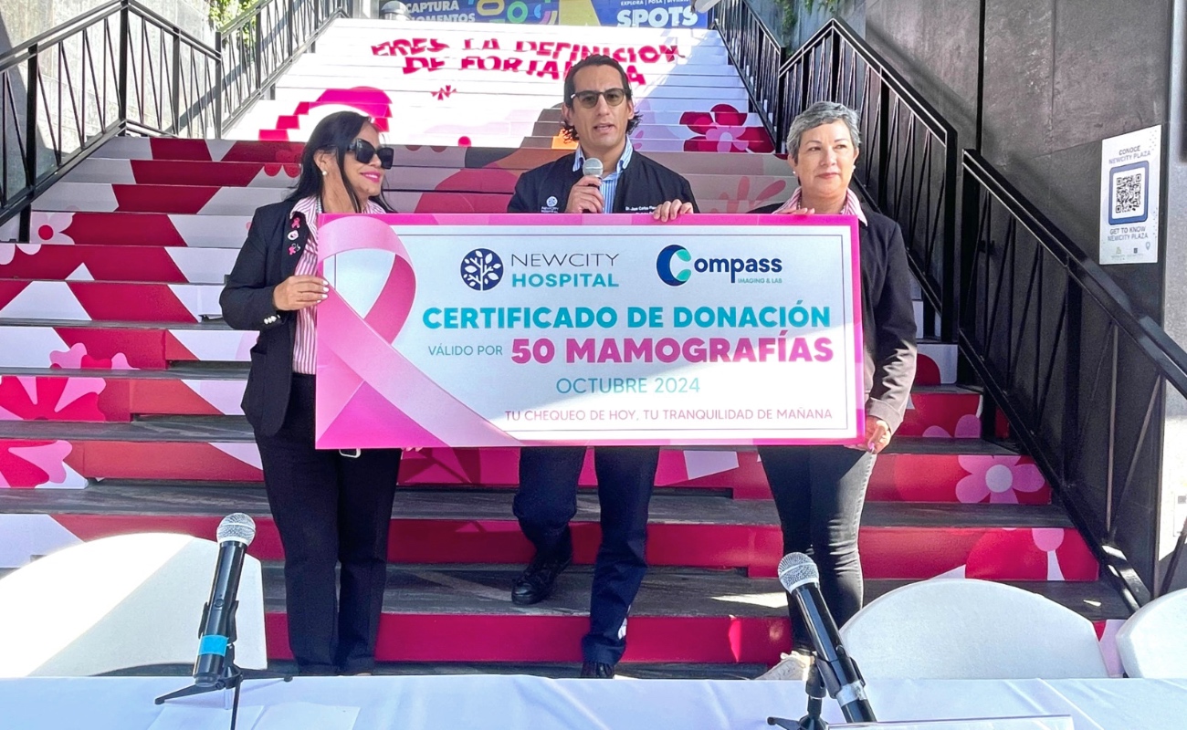 Recibe “Mujeres por Mujeres” donación de 50 mamografías por parte de Compass Imaging & Lab y NewCity Hospital