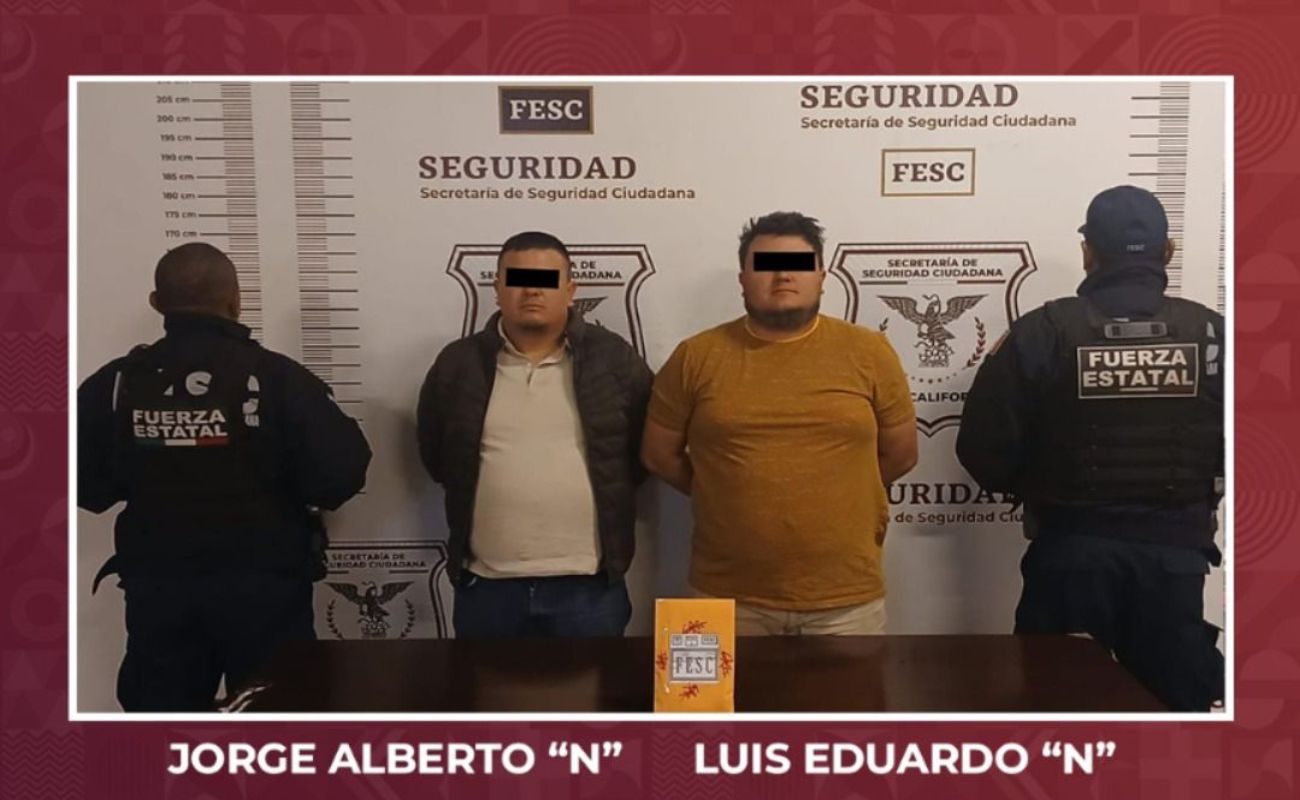 Arresta FESC a dos hombres por presuntamente disparar armas de fuego