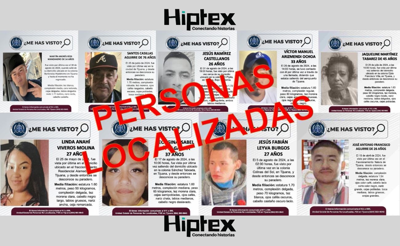 Localiza FGE a nueve personas reportadas como desaparecidas