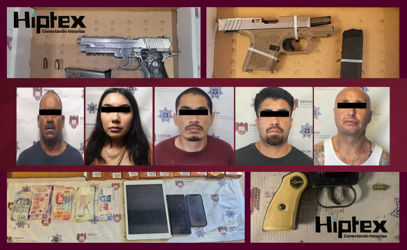 Dos mujeres y cuatro hombres detenidos en Tijuana por diversos delitos