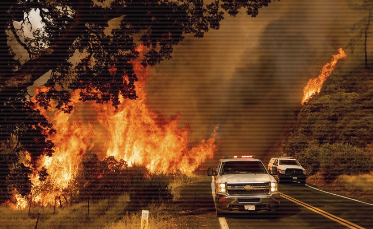 Continúan fuera de control incendios forestales de California, suman siete los muertos