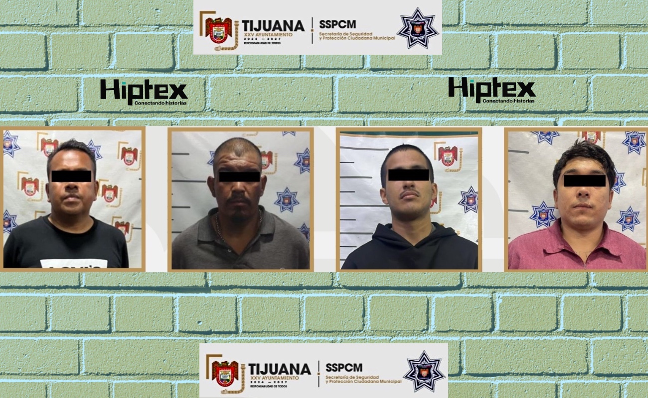 Caen cuatro personas prófugas de la justicia en Tijuana