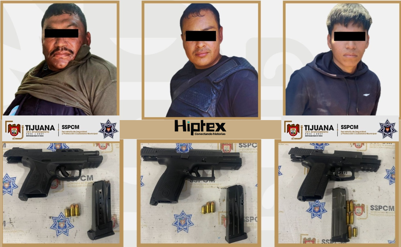 Detienen a tres sujetos armados tras riña en zona de invasión del Cerro Colorado