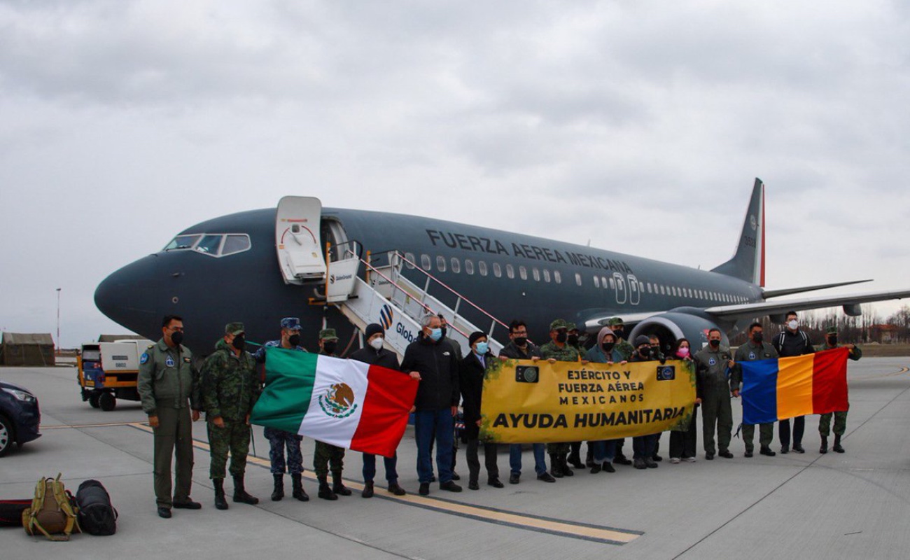 Aterrizó en Rumania avión que repatriará a mexicanos evacuados de Ucrania