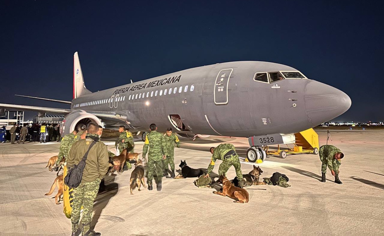 Parte avión de la Fuerza Aérea Mexicana hacia Turquía para brindar ayuda