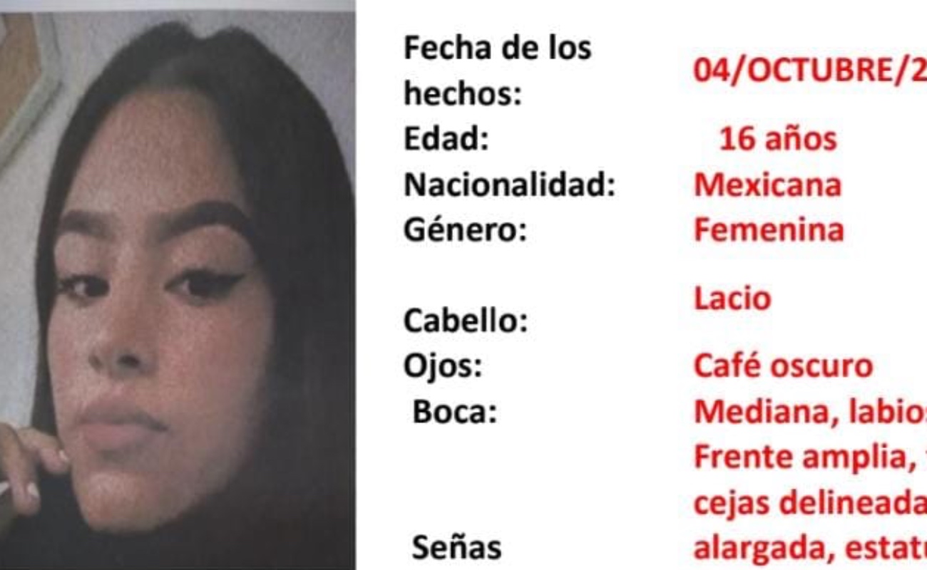 Activan Alerta Amber por jovencita desaparecida en Ensenada