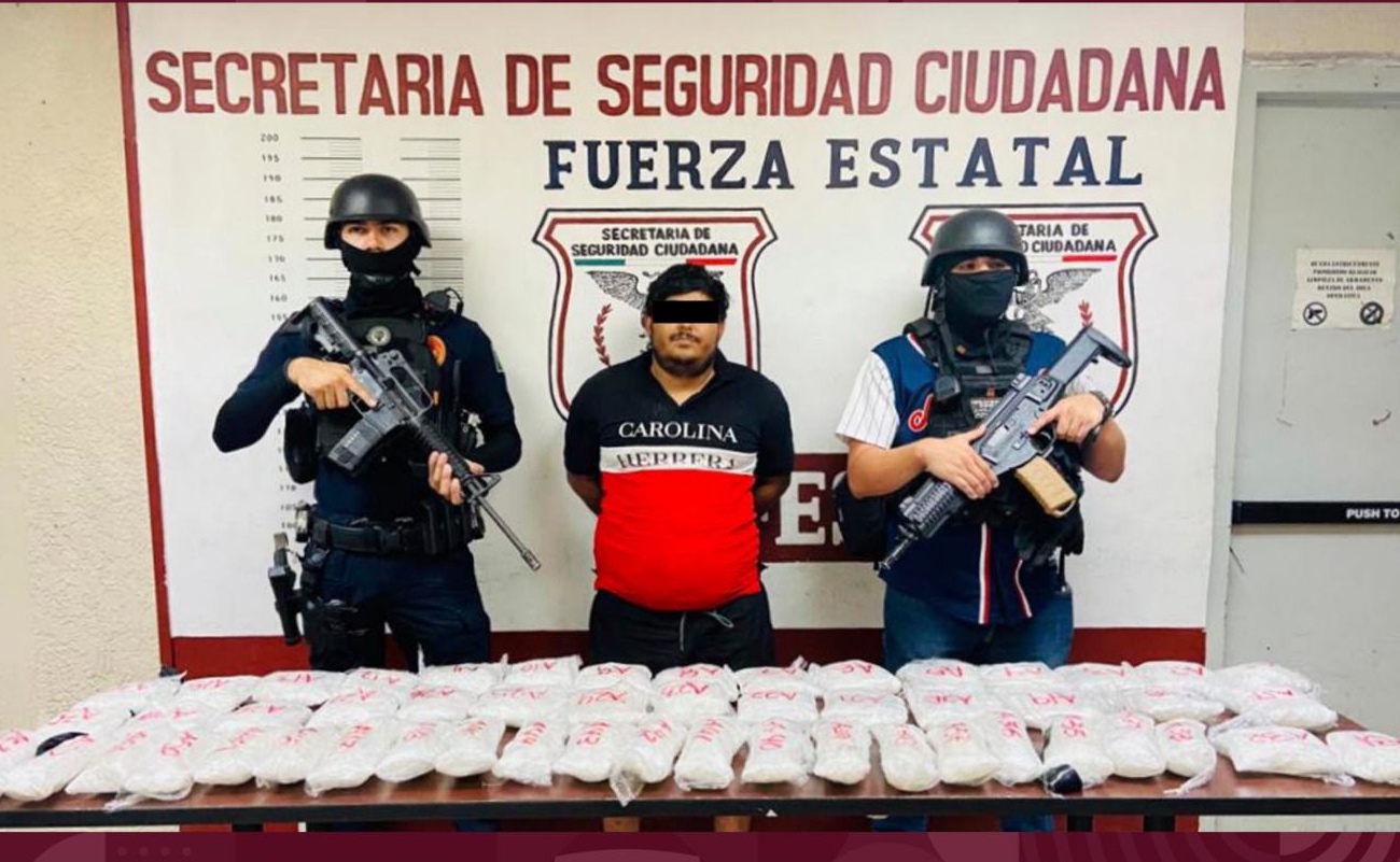 Confisca Fuerza Estatal 24 kilos de metanfetamina en Mexicali
