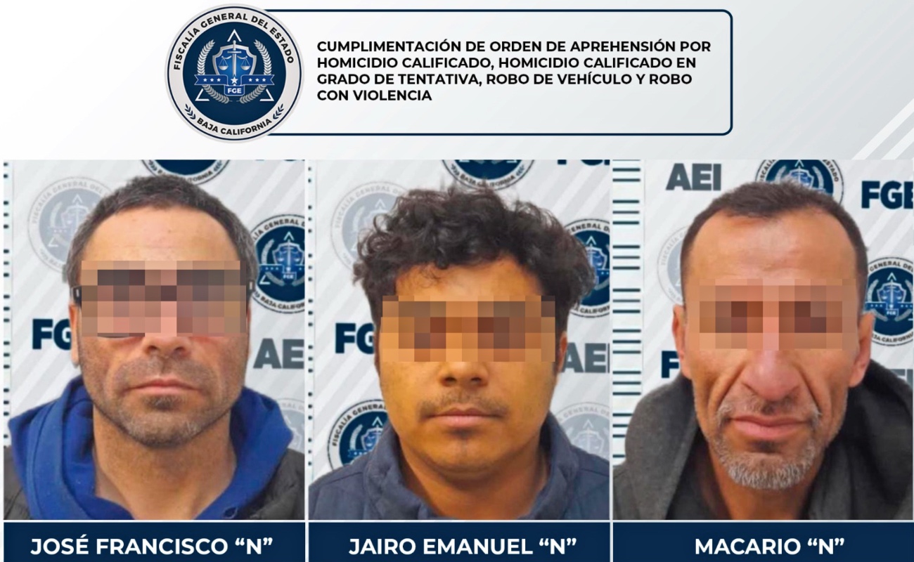 Atrapan a tres sujetos acusados de triple homicidio en el Maclovio Rojas
