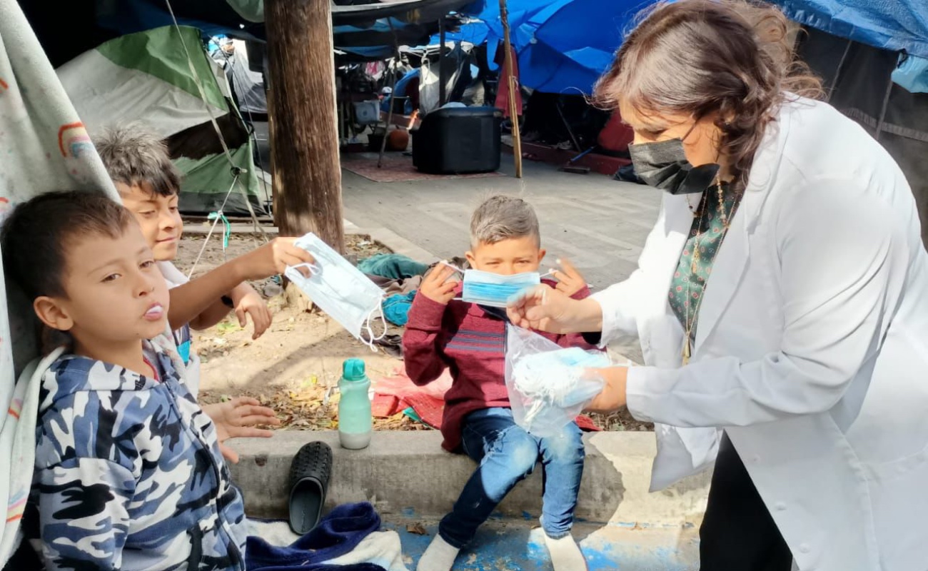 Realizan jornada de salud a migrantes de El Chaparral