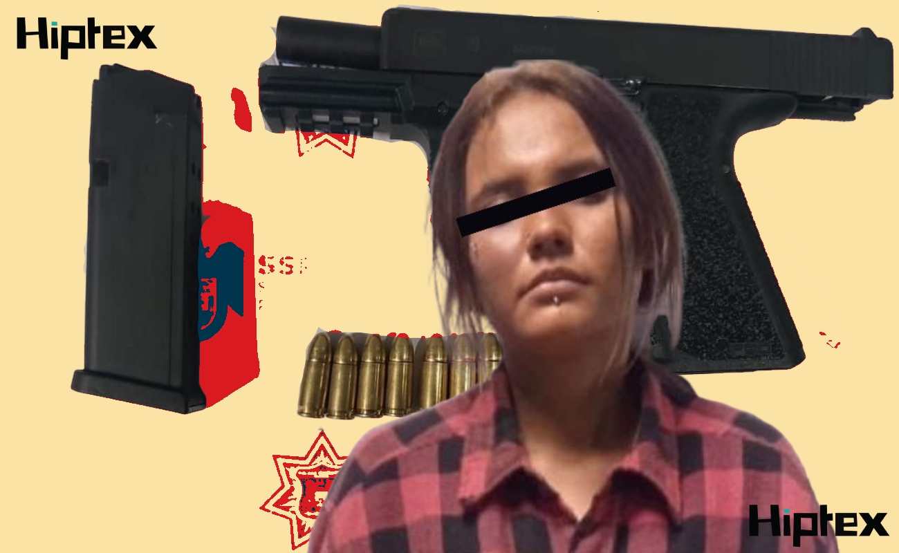 Detienen a joven mujer armada en la Anexa Buena Vista