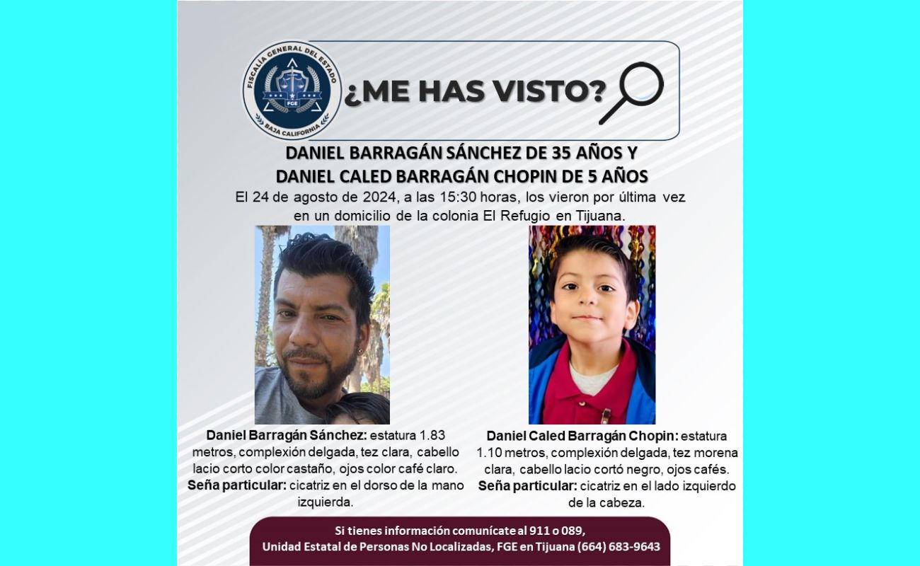 Desaparecen padre e hijo en El Refugio