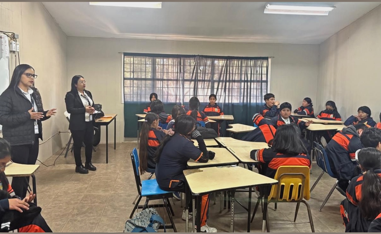 Imparte Fiscalía General del Estado taller a estudiantes de secundaria en San Quintín