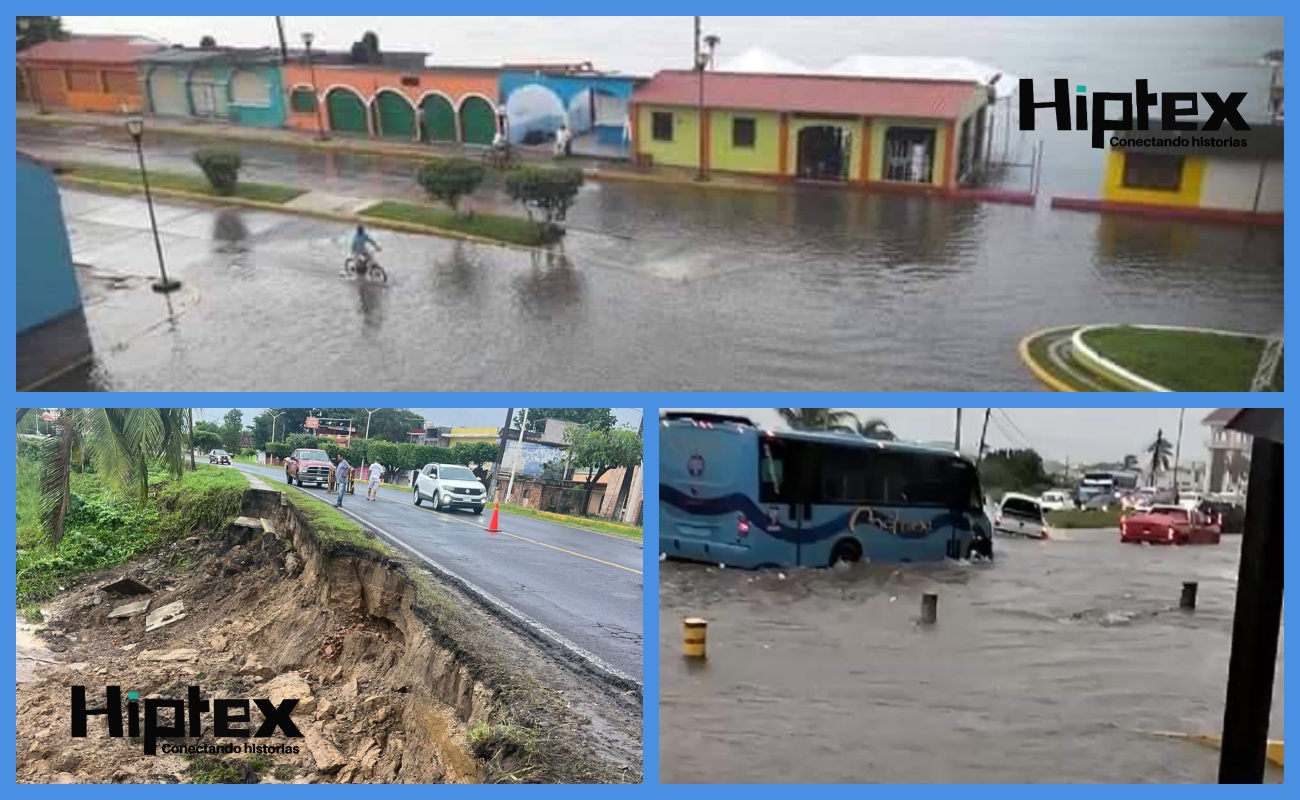 Hay 32 municipios golpeados por las lluvias en Veracruz; más de tres mil viviendas afectadas