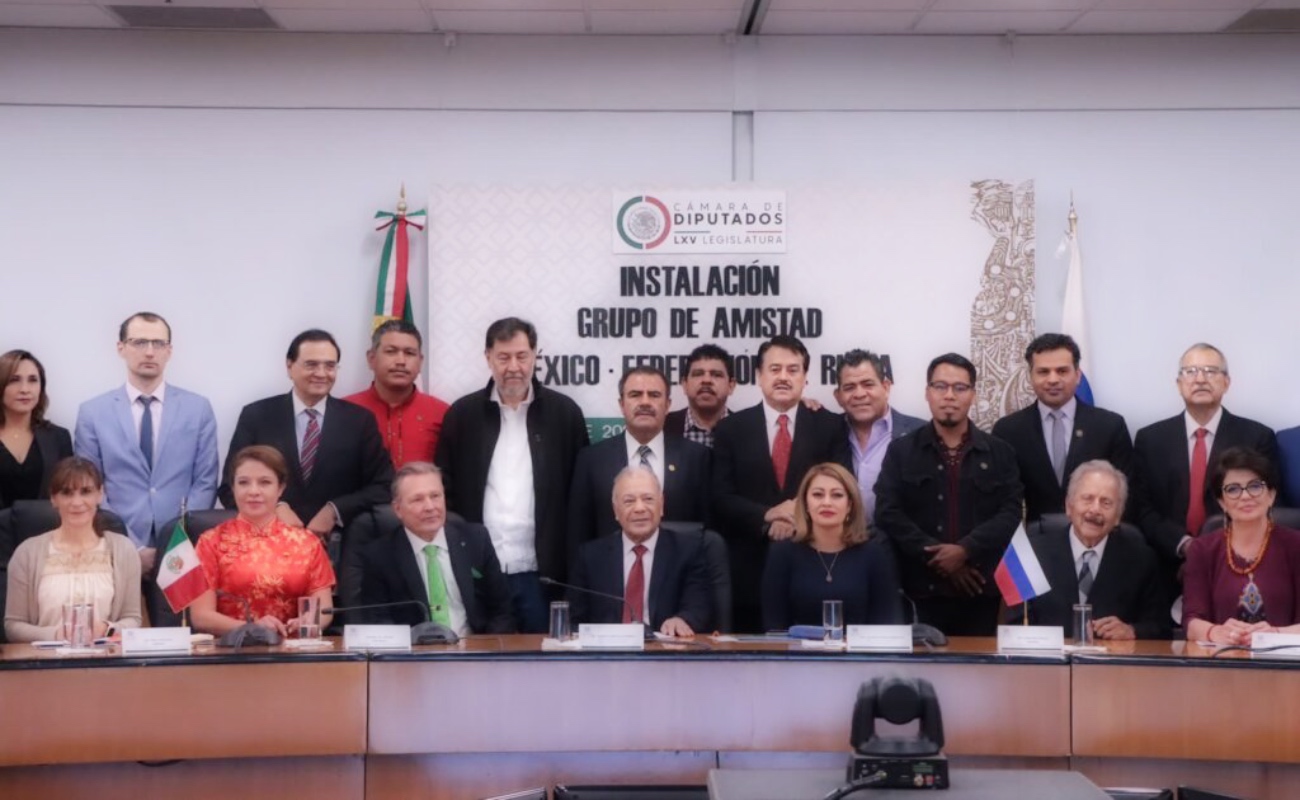 Instalan diputados de Morena, PT y PRI Grupo de Amistad México - Rusia