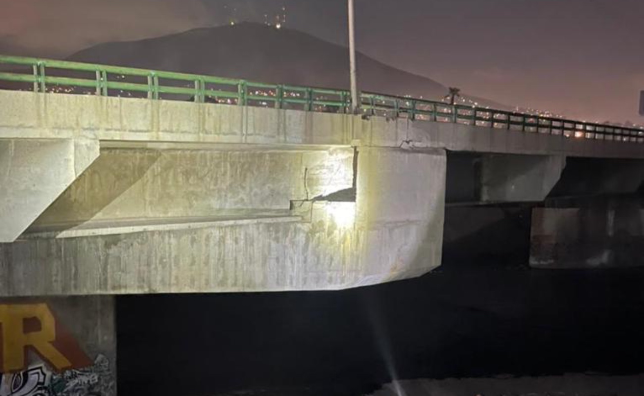 Inminente colapso del puente Los Olivos, tras afectaciones por sismo