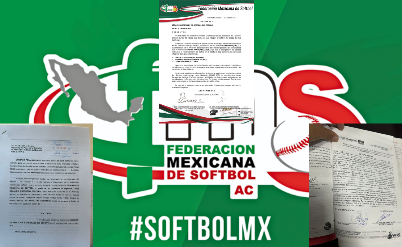 Premian a la Asociación de Sóftbol de Baja California y luego desconocen a su mesa directiva