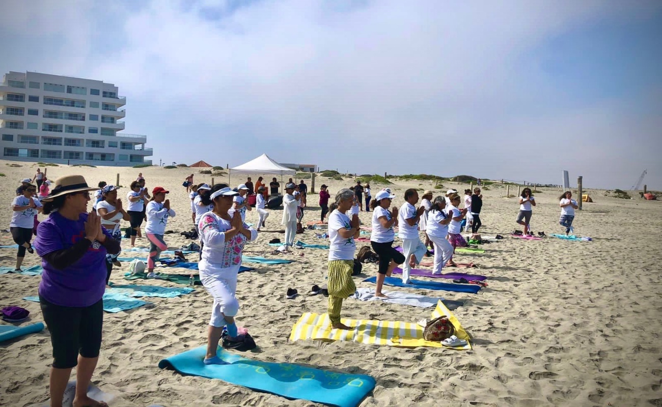 Difunde Gobierno de Ensenada sobre los beneficios de practicar yoga