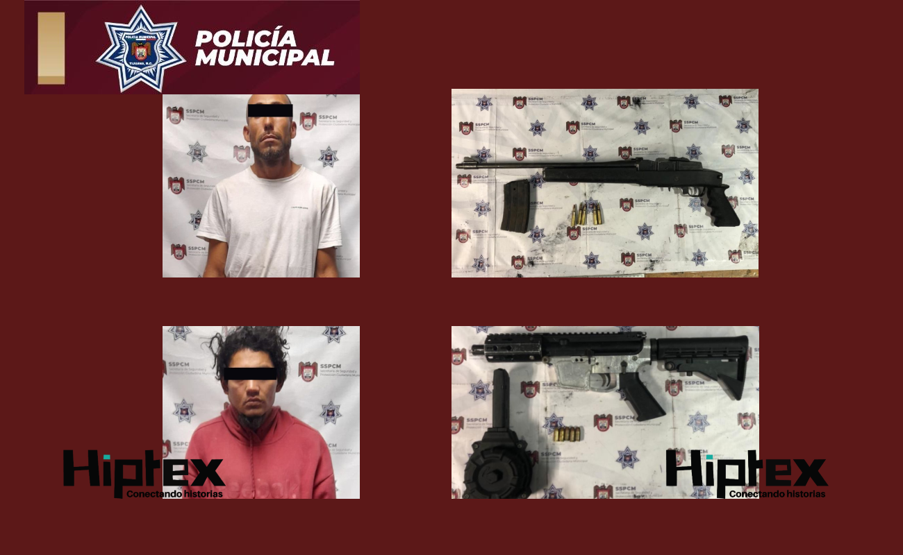 Decomisa Policía Municipal y Sedena armas largas en Tijuana; hay dos detenidos