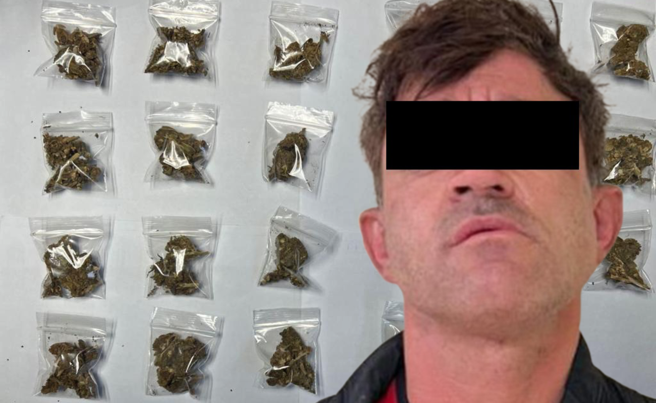 Cae en plena “vendimia” de marihuana sujeto acusado de robos a farmacias