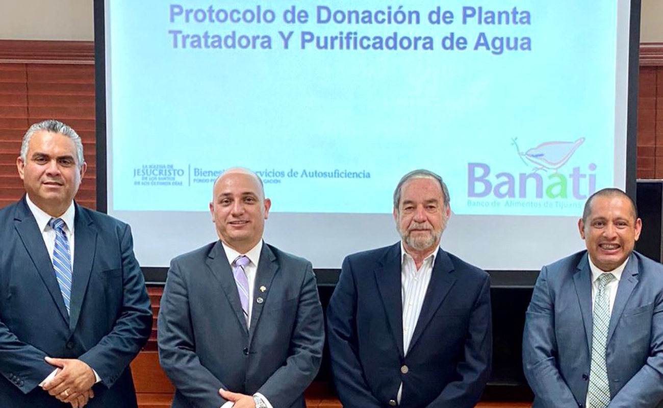 Donan a BANATI planta de tratamiento de agua para San Quintín