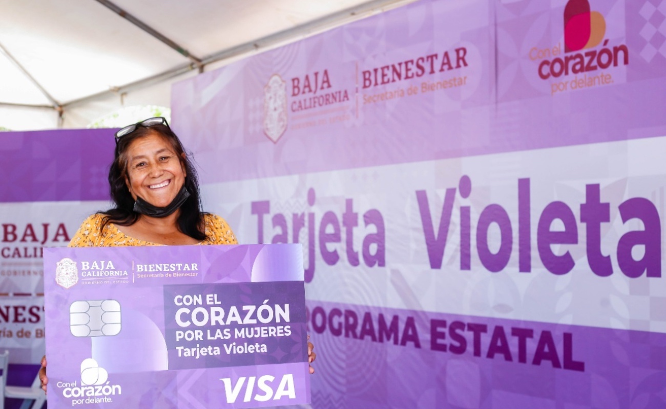 Continuará dispersión del apoyo Tarjeta Violeta Bienestar BC