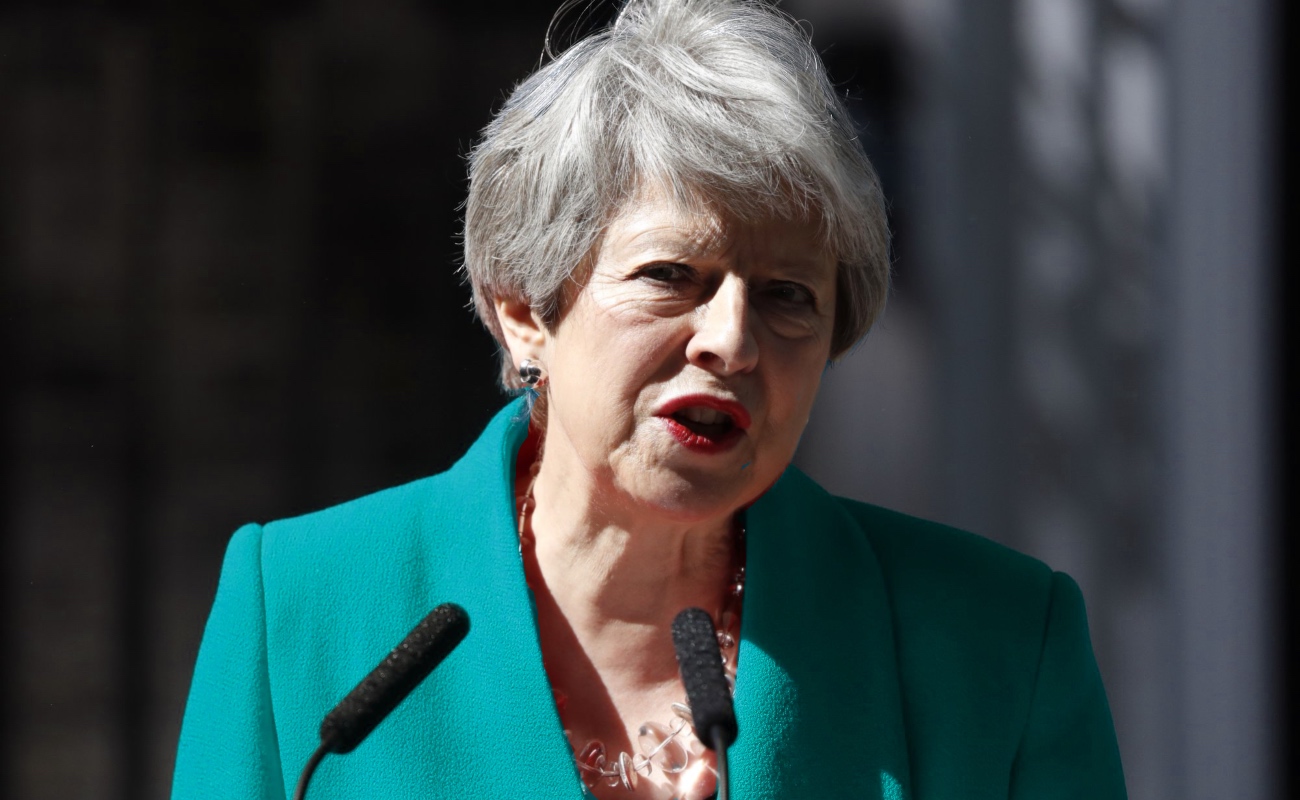 Teresa May anunció su renuncia como primer ministra