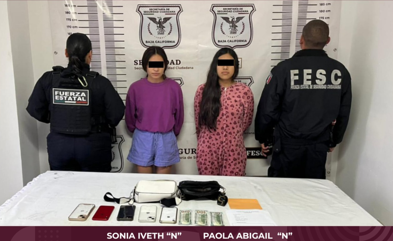 Detiene FESC a dos mujeres por robo en Ensenada