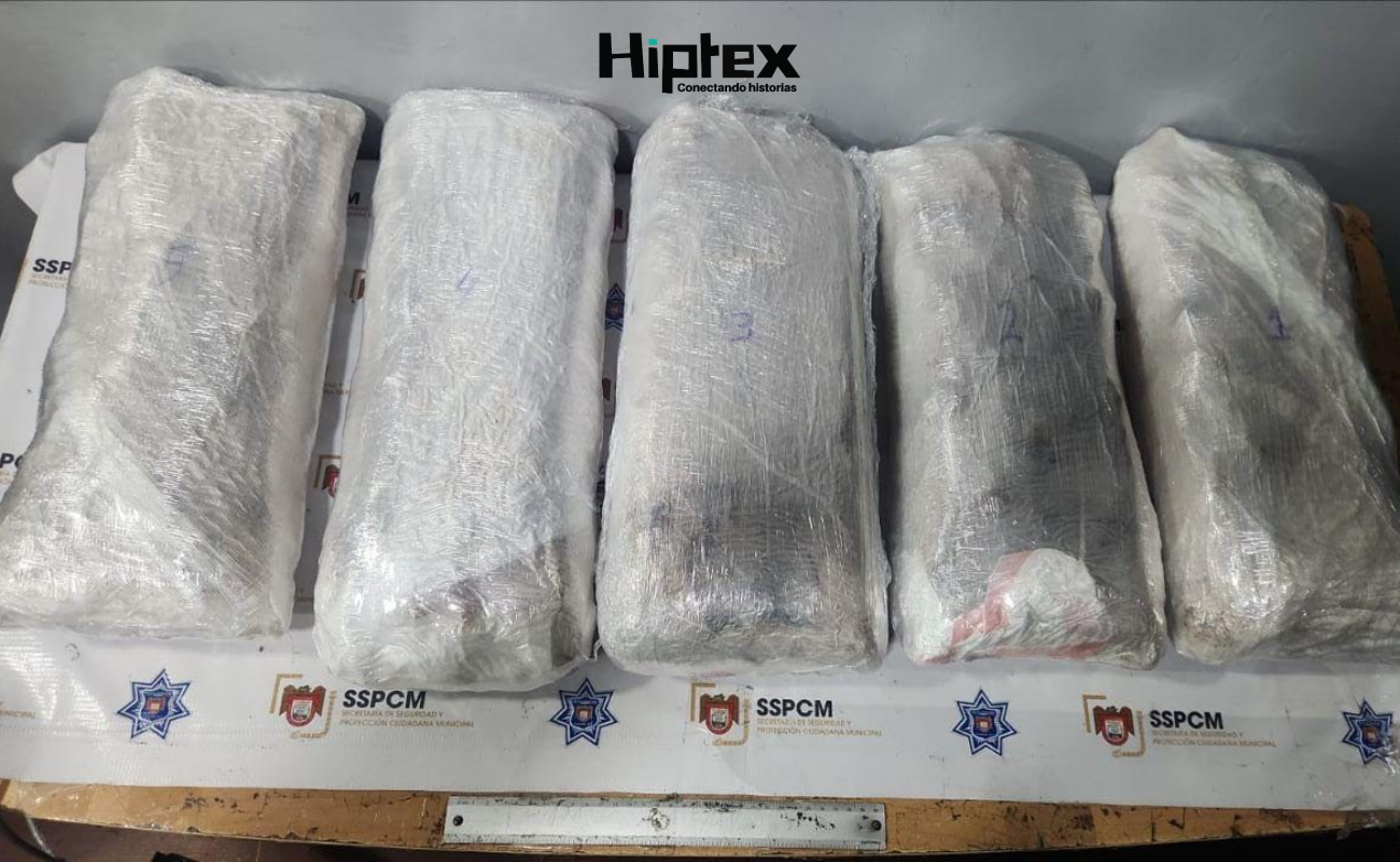 Asegura Policía Municipal de Tijuana más de 23 kilos de “cristal”