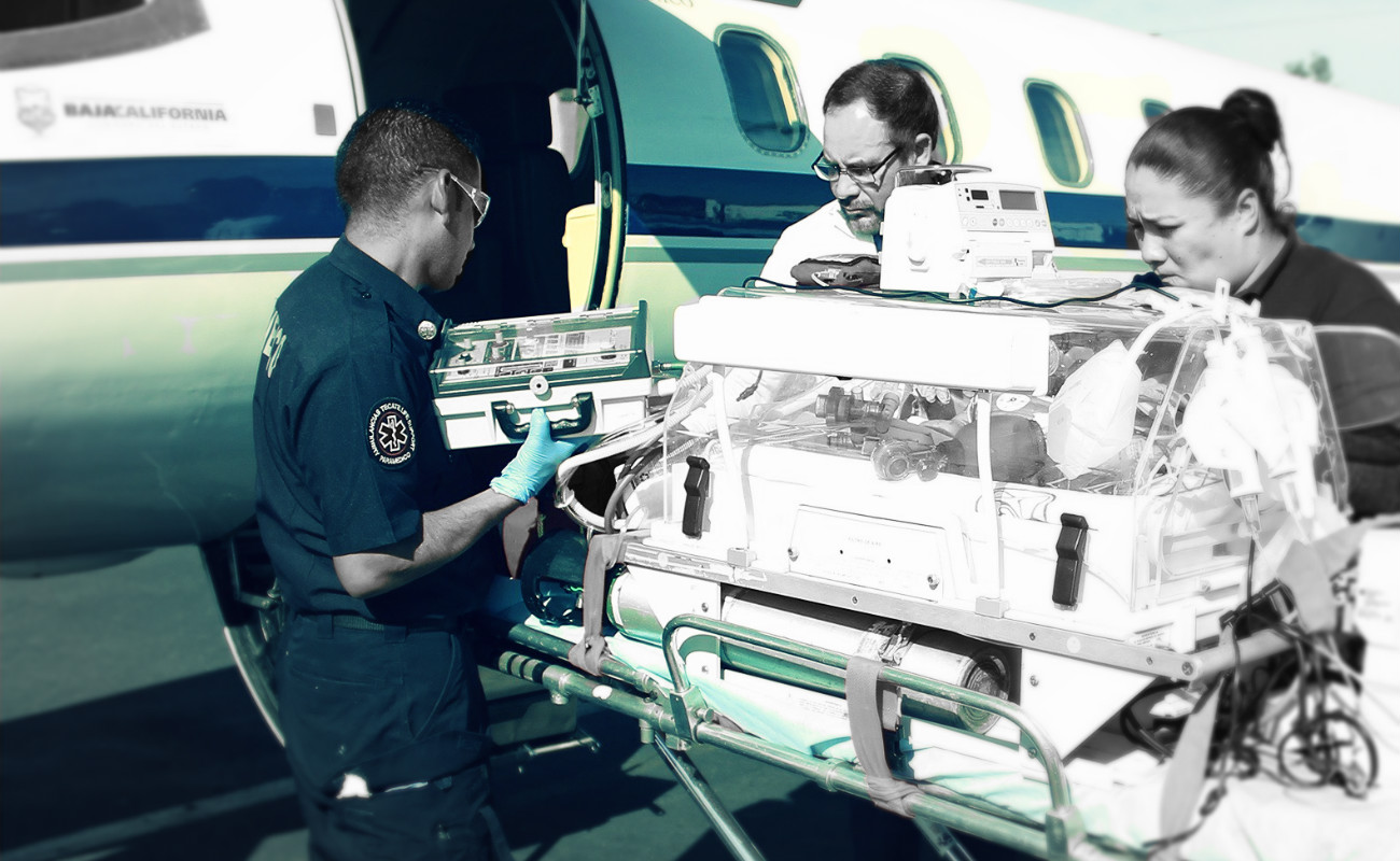 Activan ambulancia aérea para llevar a recién nacido de Tijuana a Guadalajara