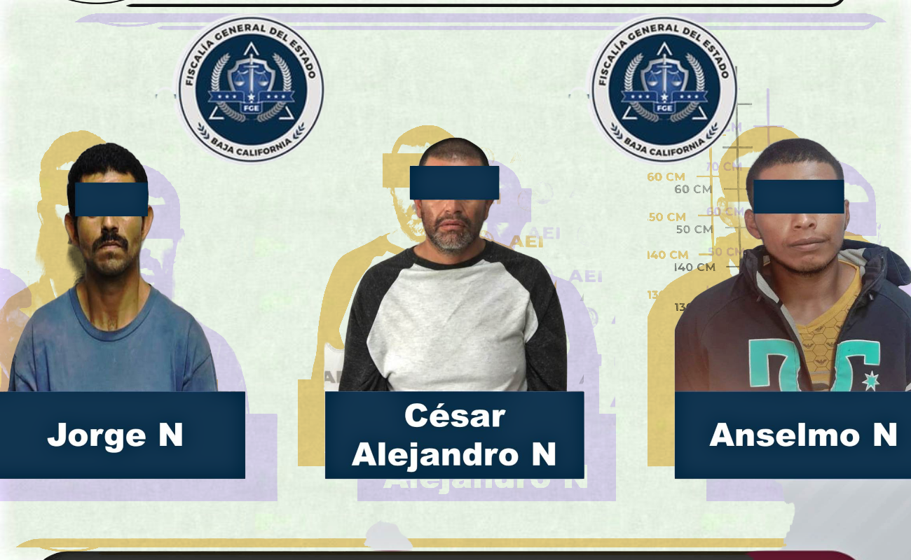 Atrapan a tres narcomenudistas prófugos de la justicia en Ensenada