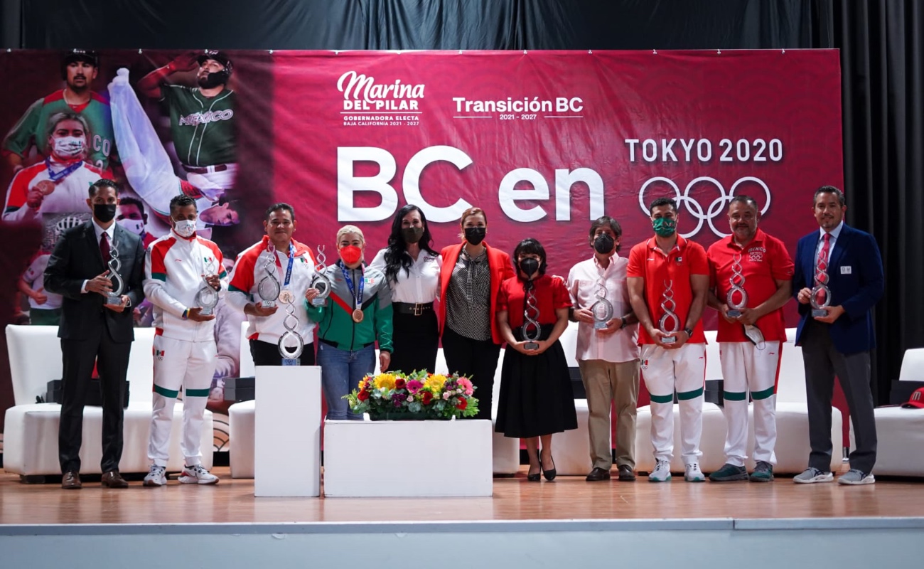 Reconoce Marina del Pilar a deportistas de BC que participaron en Tokio 2020