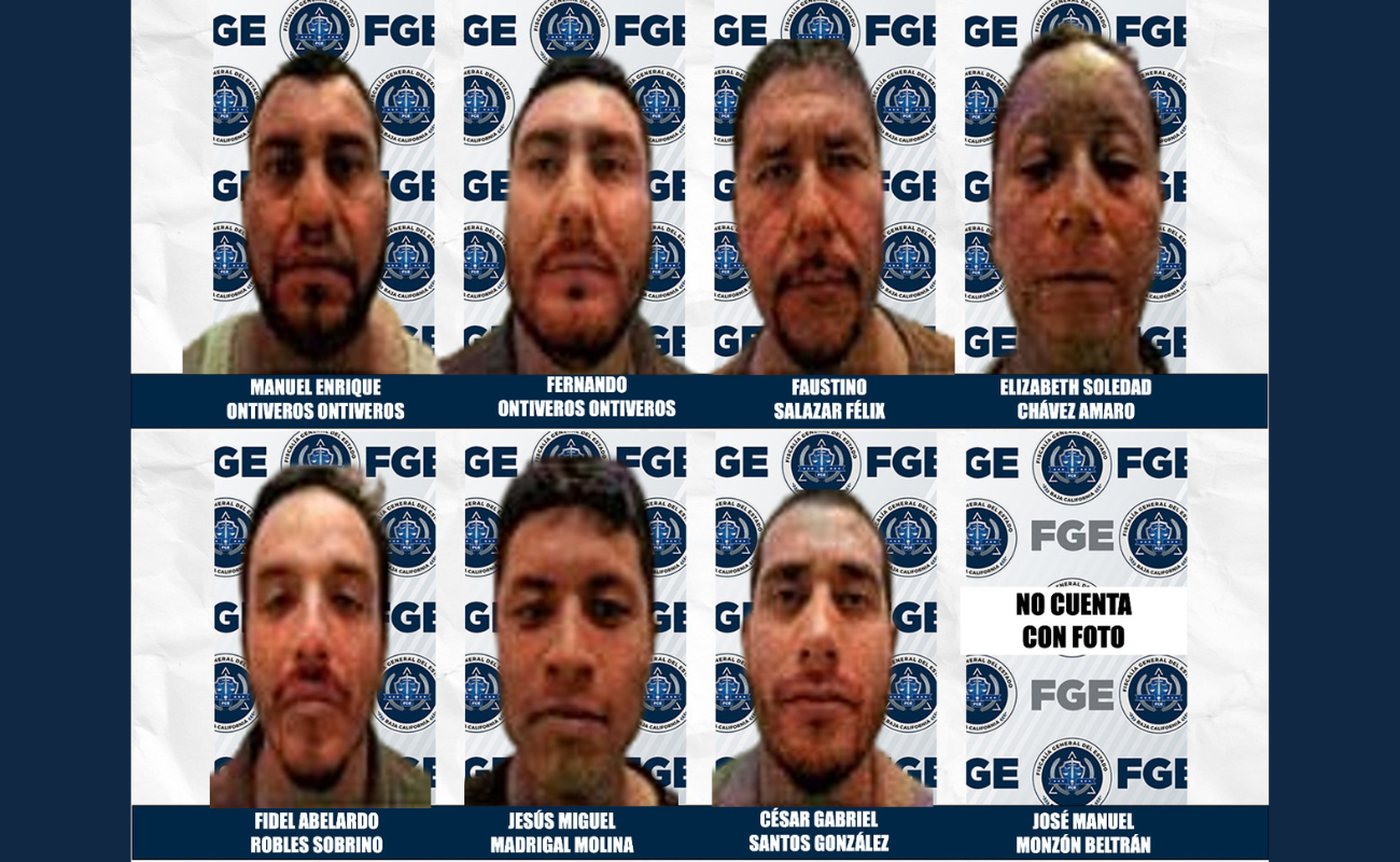 Fiscalía General del Estado logra sentencia de 25 años de prisión contra ocho personas por delito de secuestro agravado en Tijuana